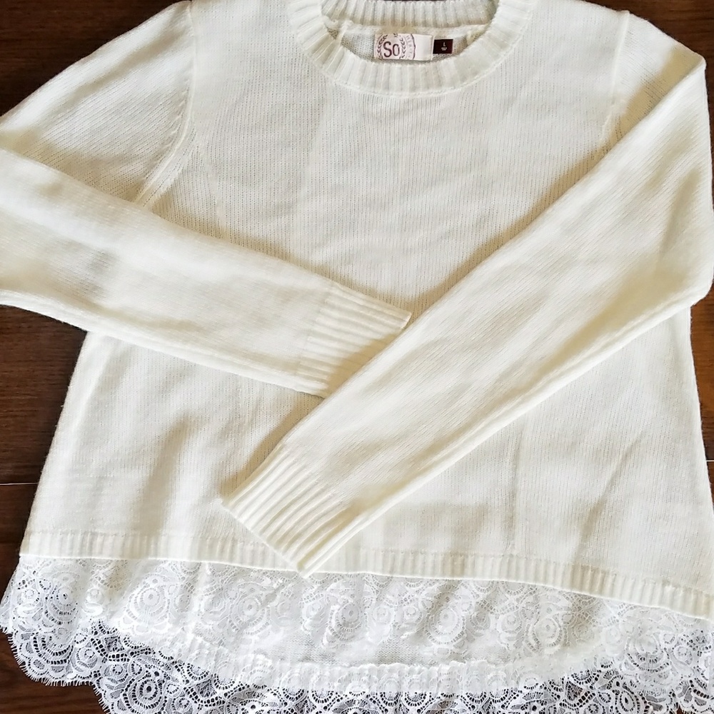 ⛔SOLD⛔ SO Fuzzy Cream Sweater
